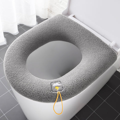 Verdicktes Toilettensitzkissen | Waschbarer Haushaltstoilettensitz mit Cartoon-Griffbezug für Komfort und Stil