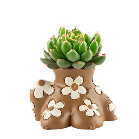 Creative Resin Body Art Flowerpot