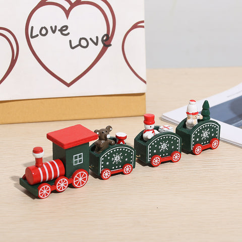 Wooden Christmas Train Decorations | Festive Holiday Train Décor & Handcrafted Wooden Ornaments
