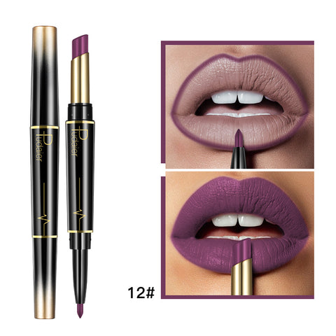 Double Lipstick Lip Liner | Dual-Ended Lip Liner & Lipstick for Defined Lips & Bold Color