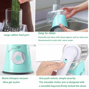 Hand Drum Rotary Grater | Manual Vegetable & Cheese Grater for Effortless Shredding and Slicing