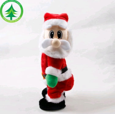 Weihnachtsdekorationen Elektrische Santa Spielzeug Kreative Twist Musik Santa Claus Puppen