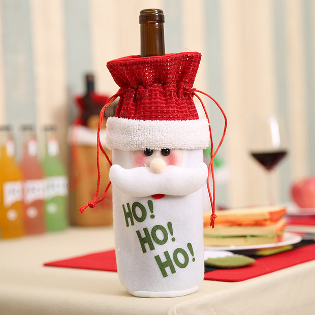 Weihnachtsdekorationen Weihnachtsweinflaschensocken