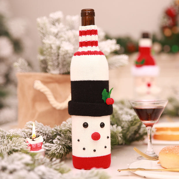 Weihnachtsdekorationen Weihnachtsweinflaschensocken