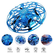 Flying UFO Mini Drone - Infrared Induction RC Helicopter Toy for Kids