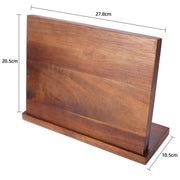 Solid Wood Magnetic Knife Holder | Multifunctional Kitchen Storage for Easy Access & Organization