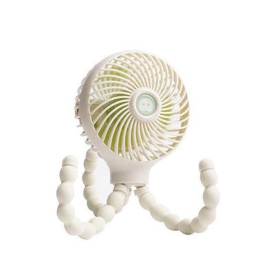 Octopus Deformed Folding Fan New USB Charging Mini Handheld Stroller Bed Small Fan Portable - DE ZEN