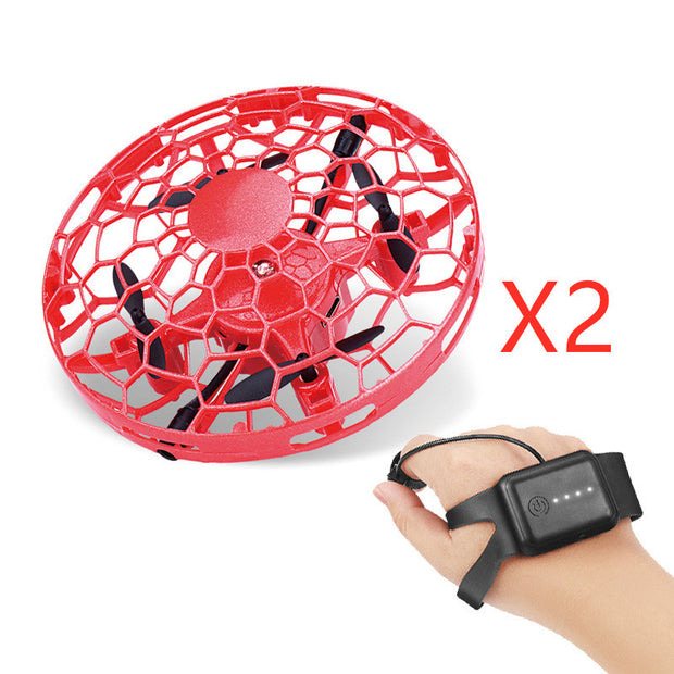 Flying UFO Mini Drone - Infrared Induction RC Helicopter Toy for Kids