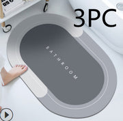 Bathroom Absorbent & Quick-Drying Floor Mat | Soft, High-Absorption Bathroom Rug for Fast Drying & Comfort