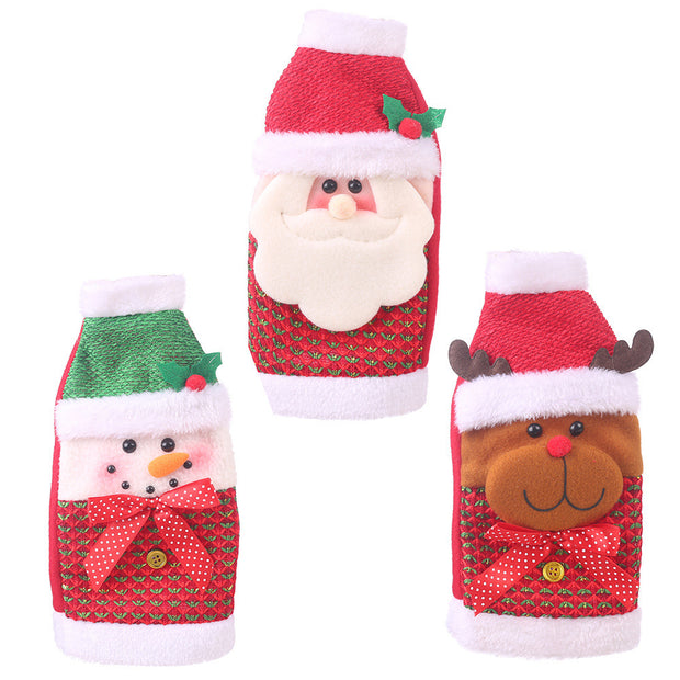 Weihnachtsdekorationen Weihnachtsweinflaschensocken