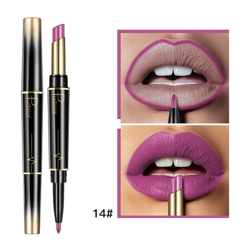 Double Lipstick Lip Liner | Dual-Ended Lip Liner & Lipstick for Defined Lips & Bold Color