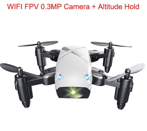 Micro Foldable RC Drone - Mini Quadcopter with Camera,WiFi App Control