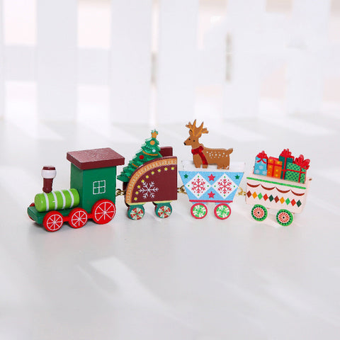 Wooden Christmas Train Decorations | Festive Holiday Train Décor & Handcrafted Wooden Ornaments