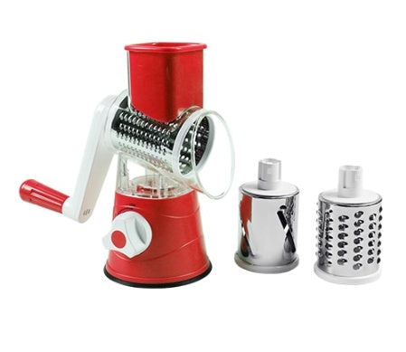 Hand Drum Rotary Grater | Manual Vegetable & Cheese Grater for Effortless Shredding and Slicing