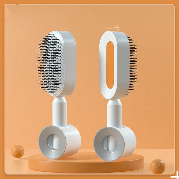 Self Cleaning Hair Brush For Women One-key Cleaning Hair Loss Airbag Massage Scalp Comb Anti-Static Hairbrush - DE ZEN