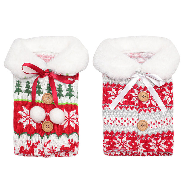 Weihnachtsdekorationen Weihnachtsweinflaschensocken