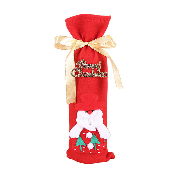 Weihnachtsdekorationen Weihnachtsweinflaschensocken