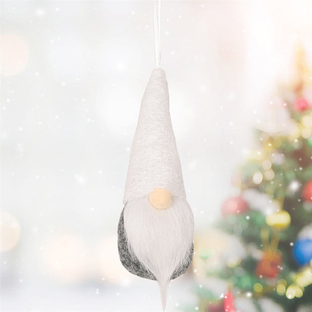 Weihnachtsdekorationen aus Strickanhängern | Festliche Weihnachtsdekorationen für Baum und Heimdekoration