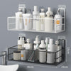 Wall-Mounted Bathroom Shelf No Drill Shower Shampoo Organizer Toilet Accessories - DE ZEN