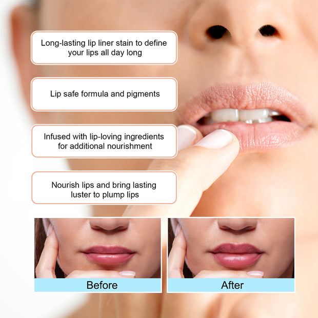 Stripping Lip Liner Outline | Waterproof Long-Lasting Lip Liner for Defined Lips & Smudge-Proof Wear