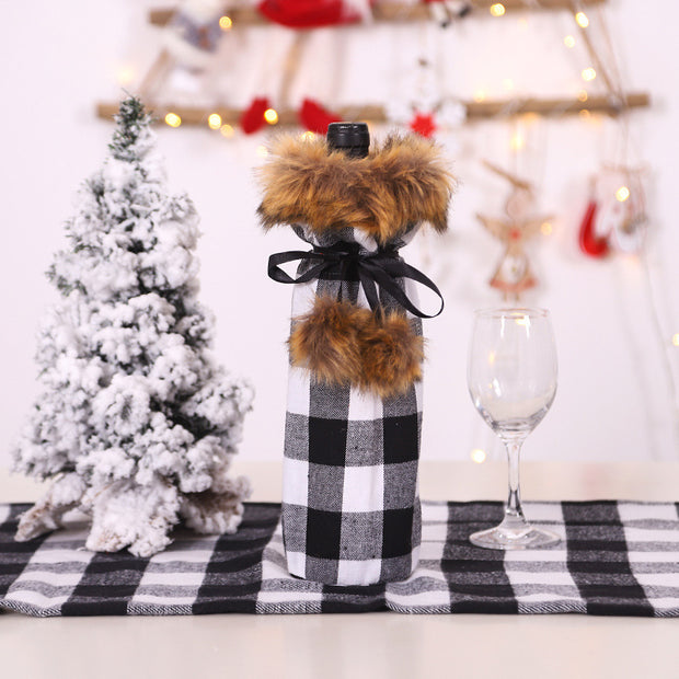 Weihnachtsdekorationen Weihnachtsweinflaschensocken