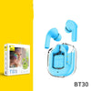 New Mini Transparent Wireless Bluetooth Headset Digital Display ENC Noise Reduction True Wireless Sports Music - DE ZEN