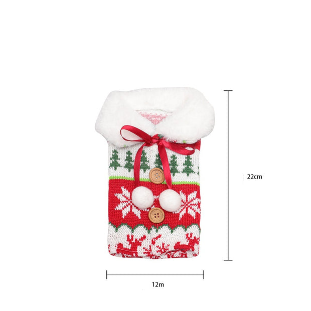 Weihnachtsdekorationen Weihnachtsweinflaschensocken