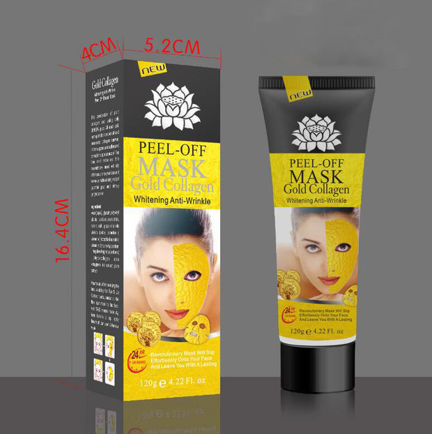Gold Collagen Peel Off Mask | Anti-Aging, Hydrating, and Rejuvenating Face Mask for Glowing Skin