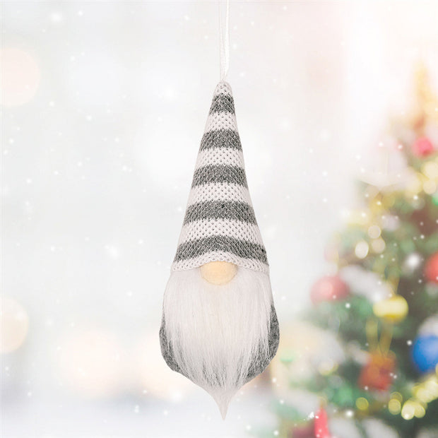 Weihnachtsdekorationen aus Strickanhängern | Festliche Weihnachtsdekorationen für Baum und Heimdekoration