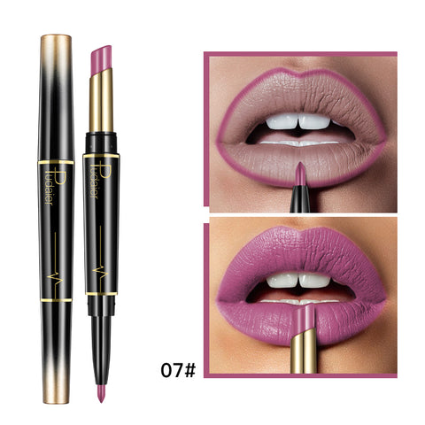 Double Lipstick Lip Liner | Dual-Ended Lip Liner & Lipstick for Defined Lips & Bold Color