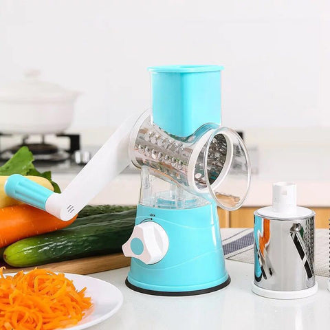 Hand Drum Rotary Grater | Manual Vegetable & Cheese Grater for Effortless Shredding and Slicing