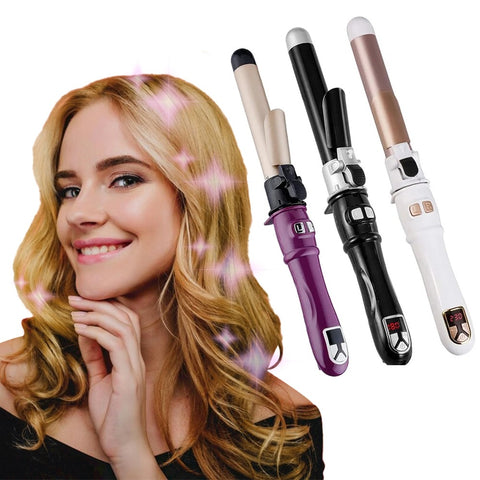 Rotating Curling Iron | Automatic Hair Curler & 30s Instant Heat Auto Hair Waver for Effortless Styling