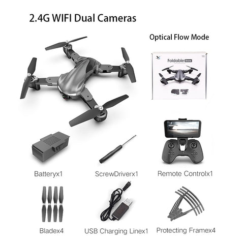 4K HD Four-Axis Drone - Foldable Quadcopter with WiFi FPV & Aerial Photography
