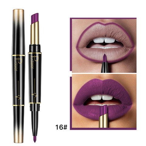 Double Lipstick Lip Liner | Dual-Ended Lip Liner & Lipstick for Defined Lips & Bold Color