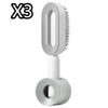 Self Cleaning Hair Brush For Women One-key Cleaning Hair Loss Airbag Massage Scalp Comb Anti-Static Hairbrush - DE ZEN