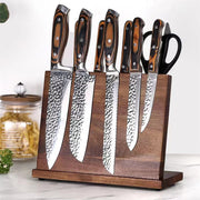 Solid Wood Magnetic Knife Holder | Multifunctional Kitchen Storage for Easy Access & Organization