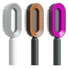 Self Cleaning Hair Brush For Women One-key Cleaning Hair Loss Airbag Massage Scalp Comb Anti-Static Hairbrush - DE ZEN