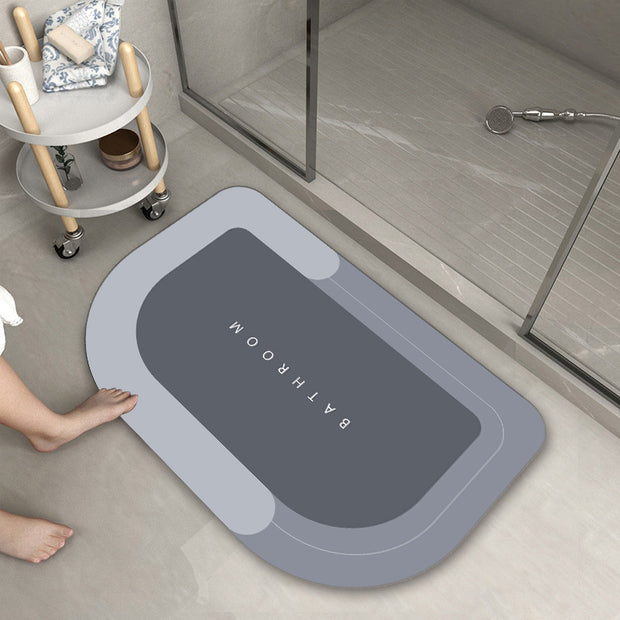 Bathroom Absorbent & Quick-Drying Floor Mat | Soft, High-Absorption Bathroom Rug for Fast Drying & Comfort