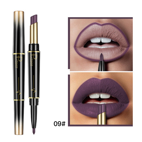 Double Lipstick Lip Liner | Dual-Ended Lip Liner & Lipstick for Defined Lips & Bold Color