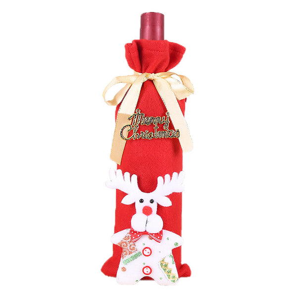 Weihnachtsdekorationen Weihnachtsweinflaschensocken