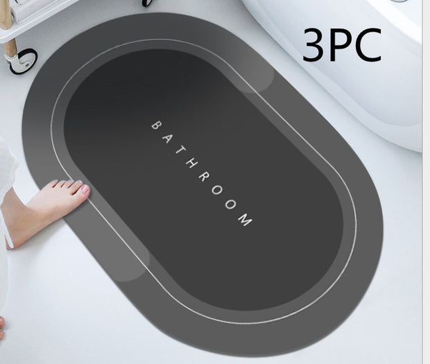 Bathroom Absorbent & Quick-Drying Floor Mat | Soft, High-Absorption Bathroom Rug for Fast Drying & Comfort