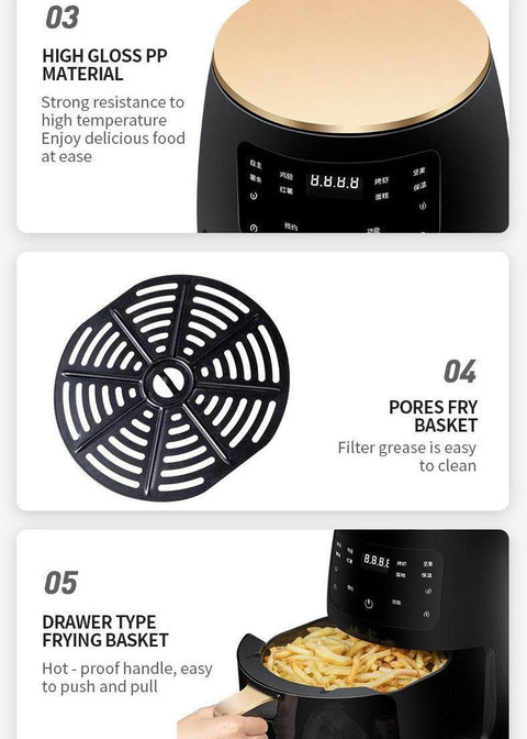 Air Fryer Smart Touch Home Electric Fryer - DE ZEN