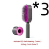 Self Cleaning Hair Brush For Women One-key Cleaning Hair Loss Airbag Massage Scalp Comb Anti-Static Hairbrush - DE ZEN