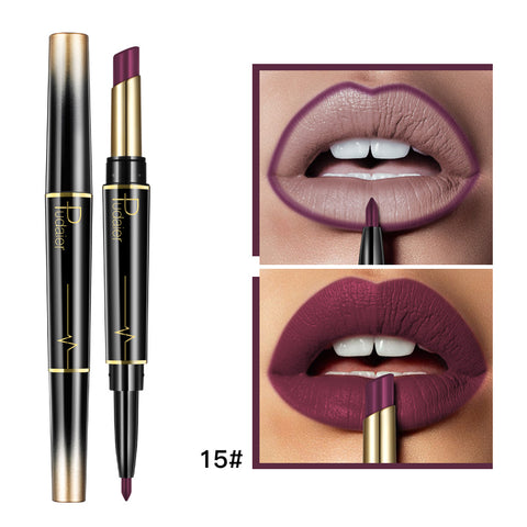 Double Lipstick Lip Liner | Dual-Ended Lip Liner & Lipstick for Defined Lips & Bold Color