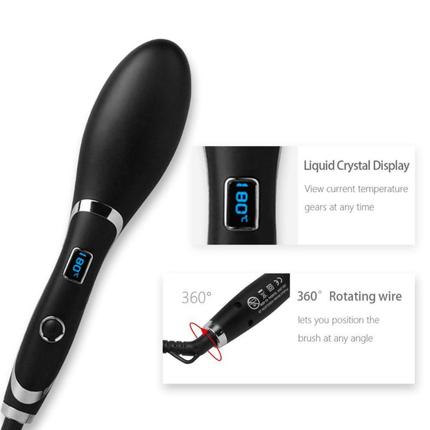 Hair Straightener Comb | Electric Brush Comb for Effortless Styling & Auto Hair Straightening Iron
