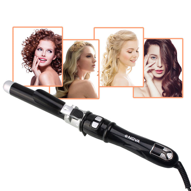 Rotating Curling Iron | Automatic Hair Curler & 30s Instant Heat Auto Hair Waver for Effortless Styling