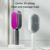 Self Cleaning Hair Brush For Women One-key Cleaning Hair Loss Airbag Massage Scalp Comb Anti-Static Hairbrush - DE ZEN