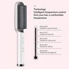 New 2 In 1 Hair Straightener Hot Comb Negative Ion Curling Tong Dual-purpose Electric Hair Brush - DE ZEN