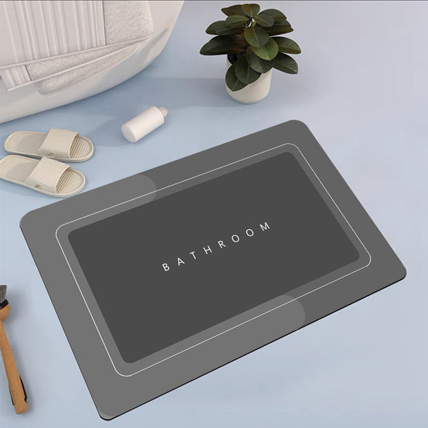 Bathroom Absorbent & Quick-Drying Floor Mat | Soft, High-Absorption Bathroom Rug for Fast Drying & Comfort