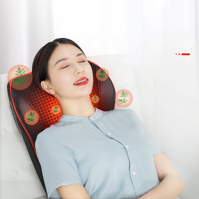 Electric Back Massager Pillow | Body & Neck Massage with Heat for Pain Relief & Relaxation